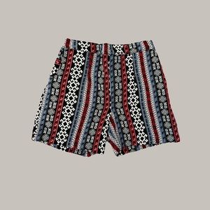 Tribal Patterned Wai Wear Shorts Men's Small